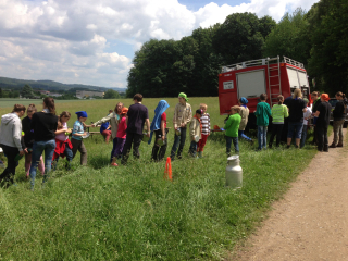 Mittagessen mit Feuerwehr